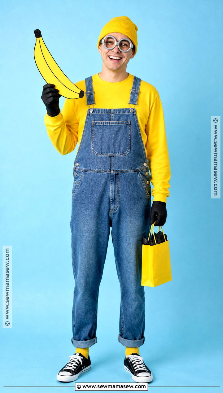 Minion Costume With Yellow Shirt - 50 simple halloween costumes