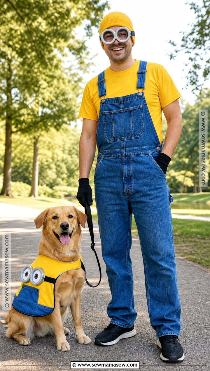 Minion Owner And Pet Costume - 30 minons outfit costume ideas
