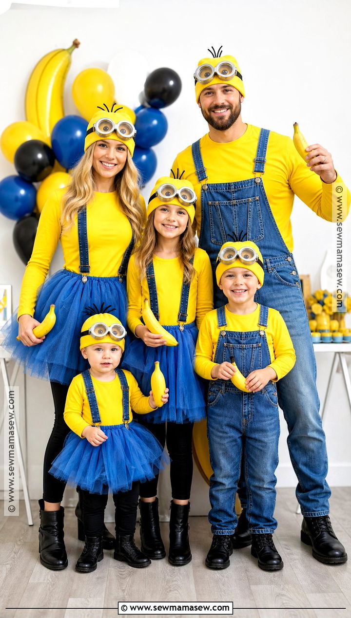 Minion Tutu Family Costume - 30 minion family costume ideas