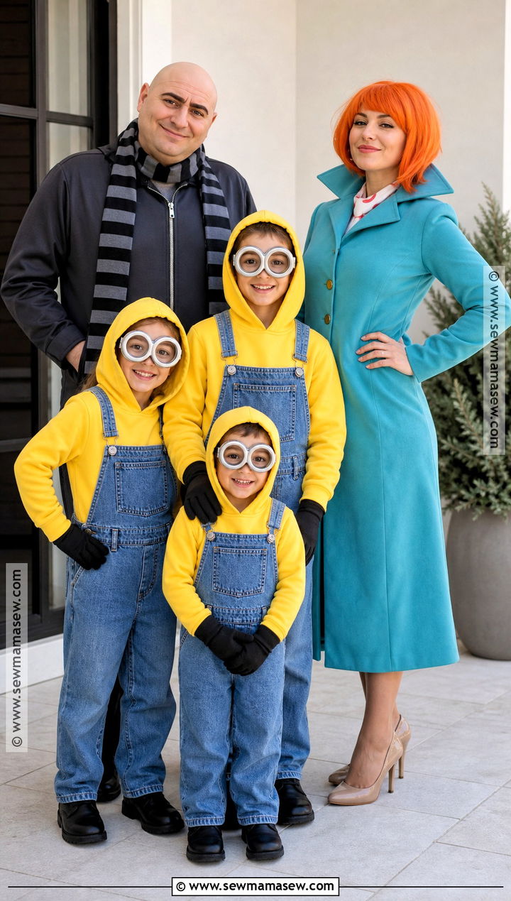 Minions Family Costume - 30 family costumes for 5 halloween