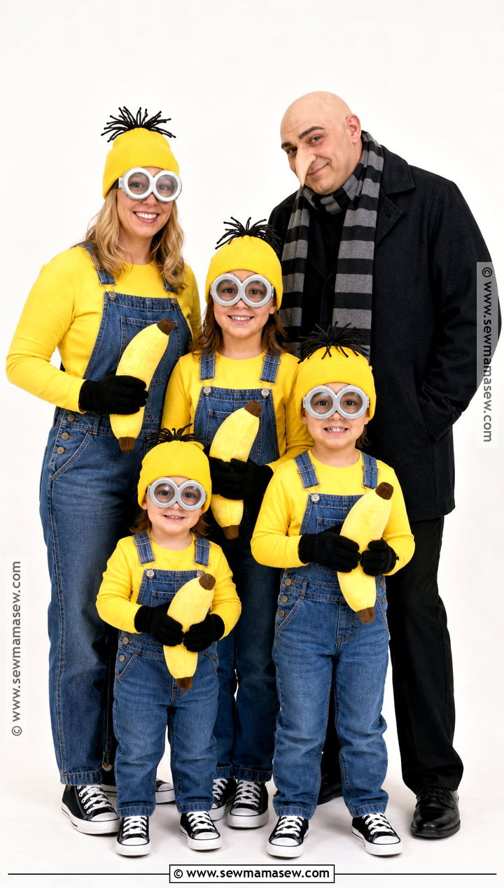 Minions Family Costume - 35 costume inspo ideas