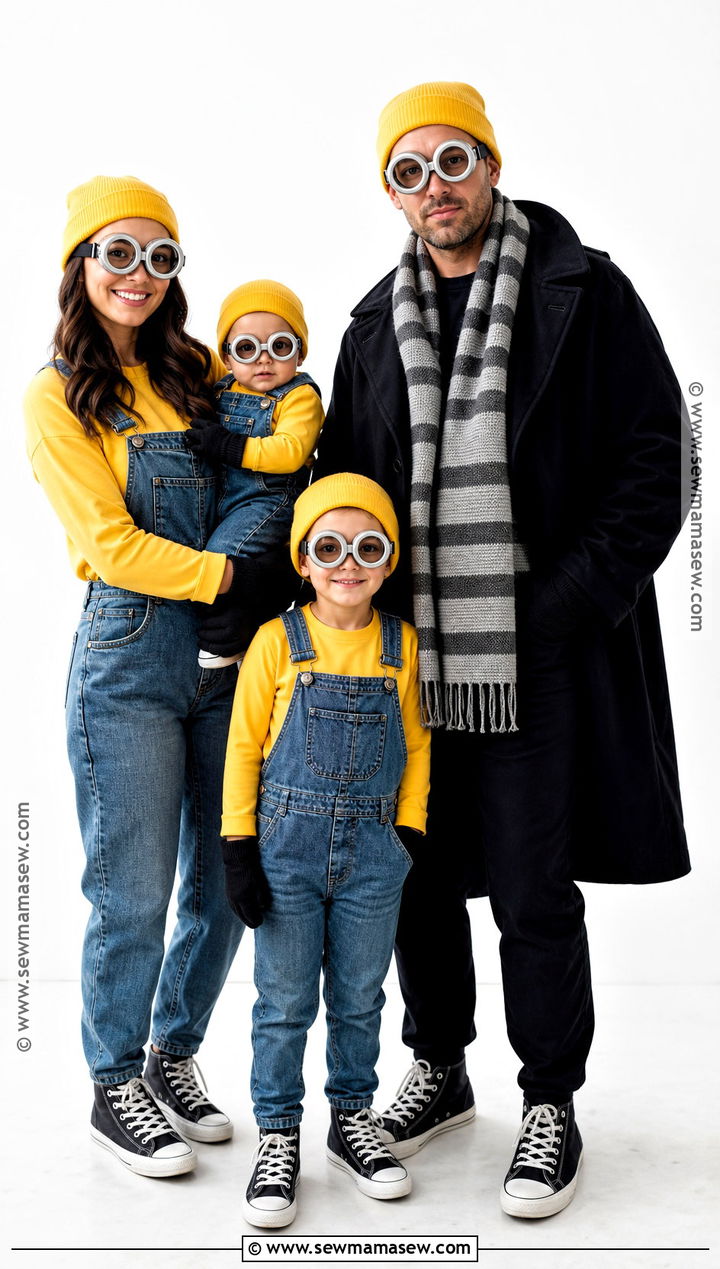 Minions Family Costume - 35 family halloween costume ideas