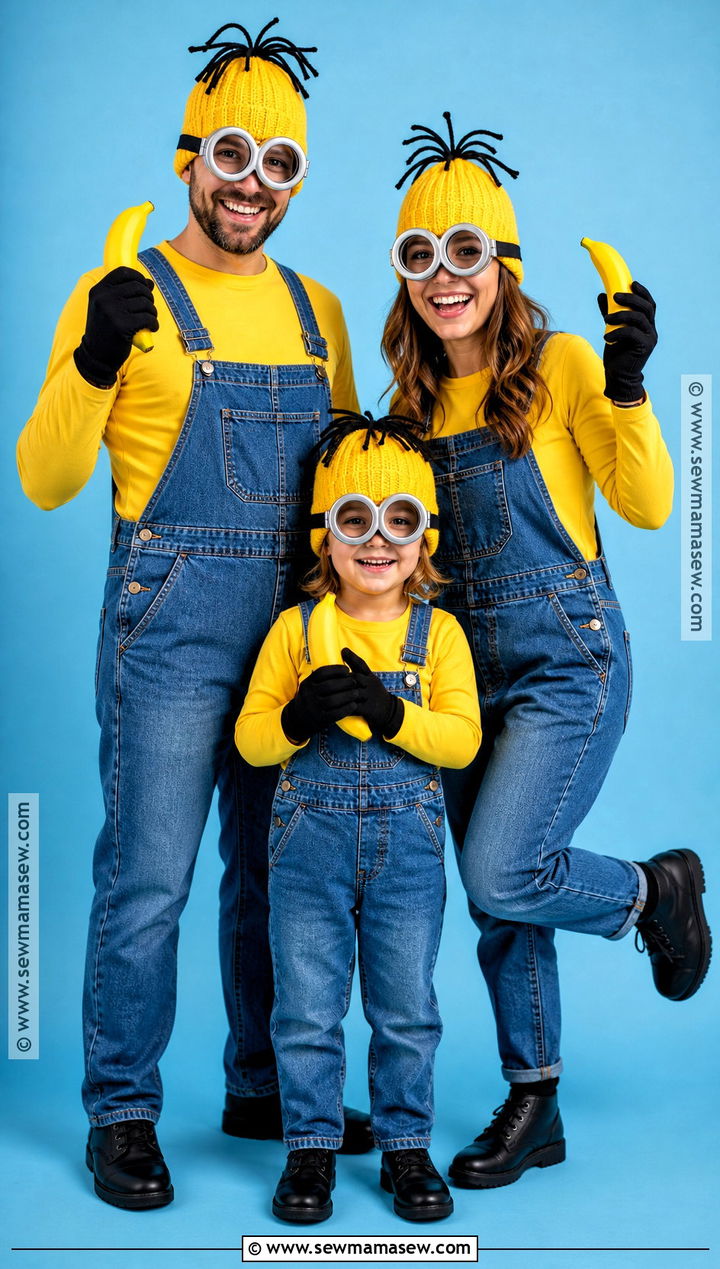 Minions Family Costume - 35 Family Of Three Halloween Costumes