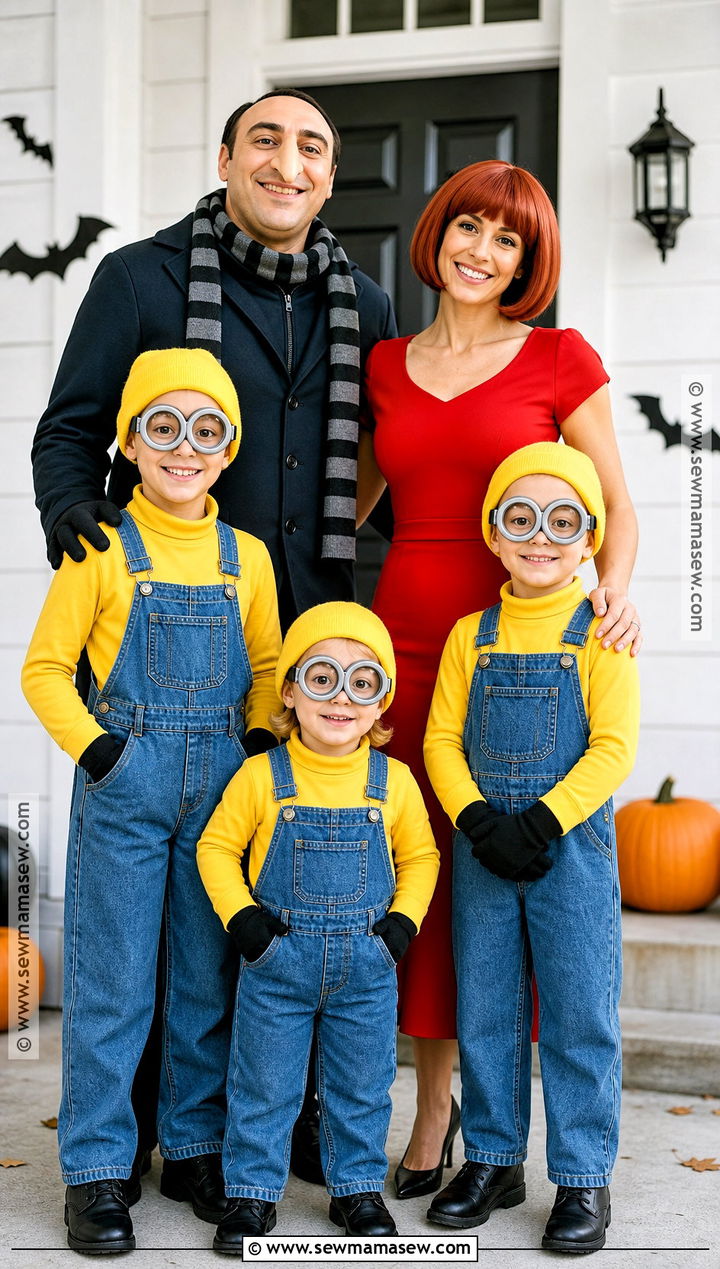 Minions Family Costume - 50 family halloween costumes