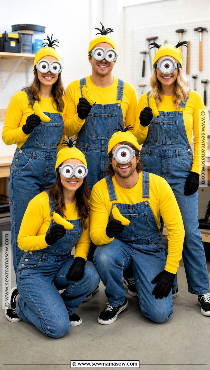 Minions Group Costume - 35 5 people halloween costumes