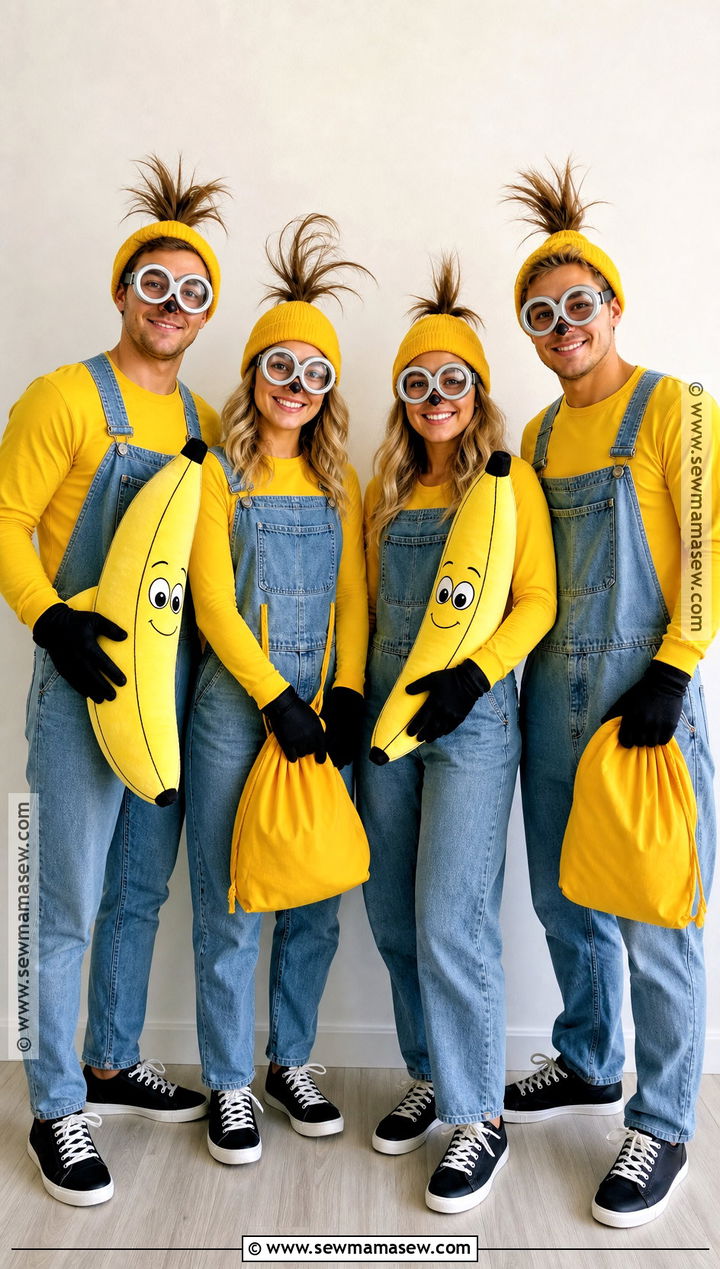Minions Group Costume - 50 halloween costumes college