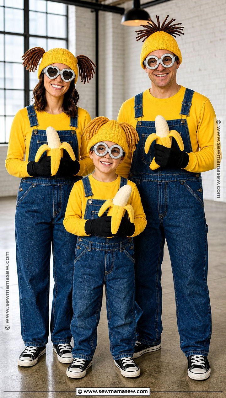 Minions Trio Costume - 35 costume ideas for 3