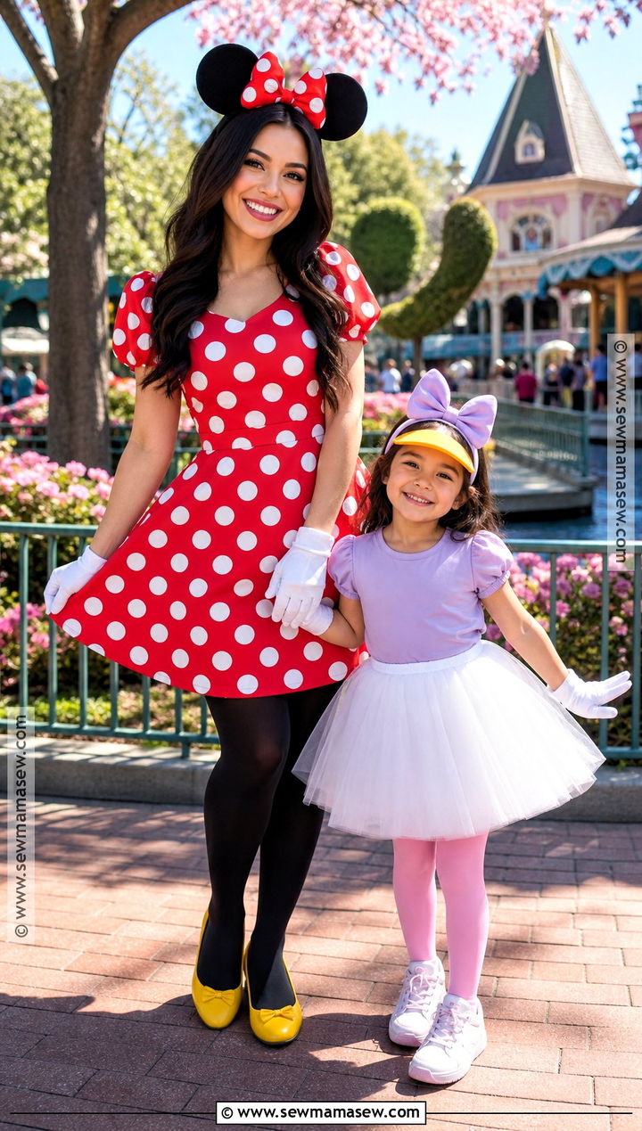 Minnie And Daisy Costume - 30 mom daughter halloween costumes
