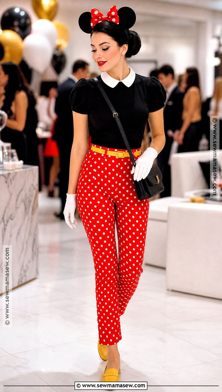 Minnie Mouse Costume With Polka Dot Pants - 30 minnie mouse costume ideas for women