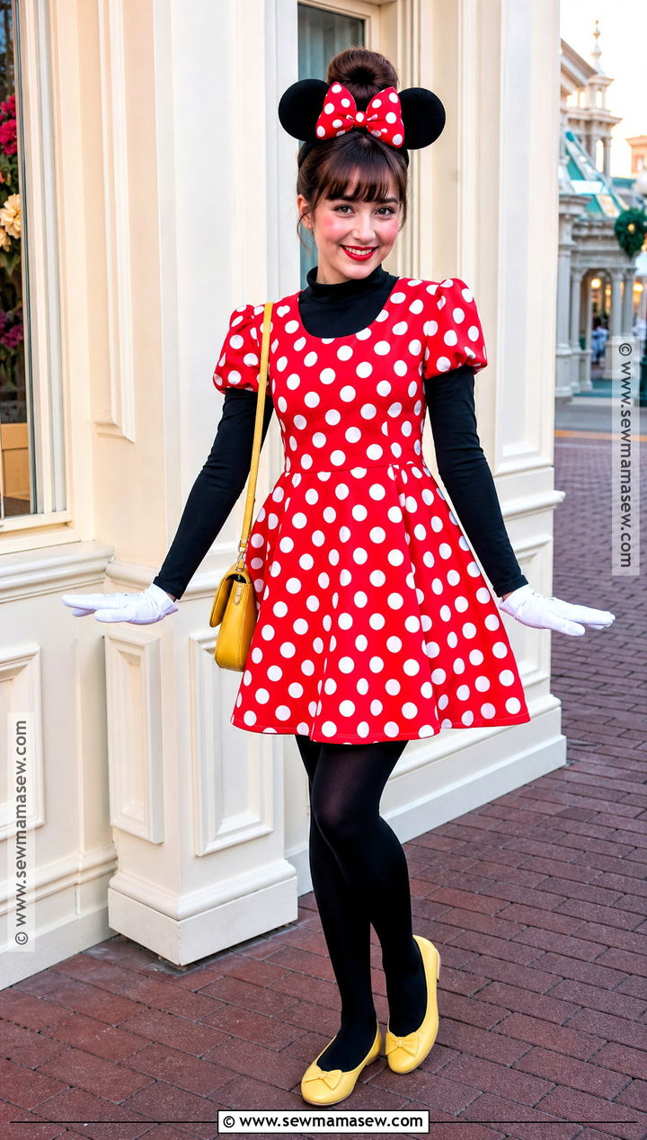 Minnie Mouse Red Dress Costume - 30 Red Costume Ideas for Women
