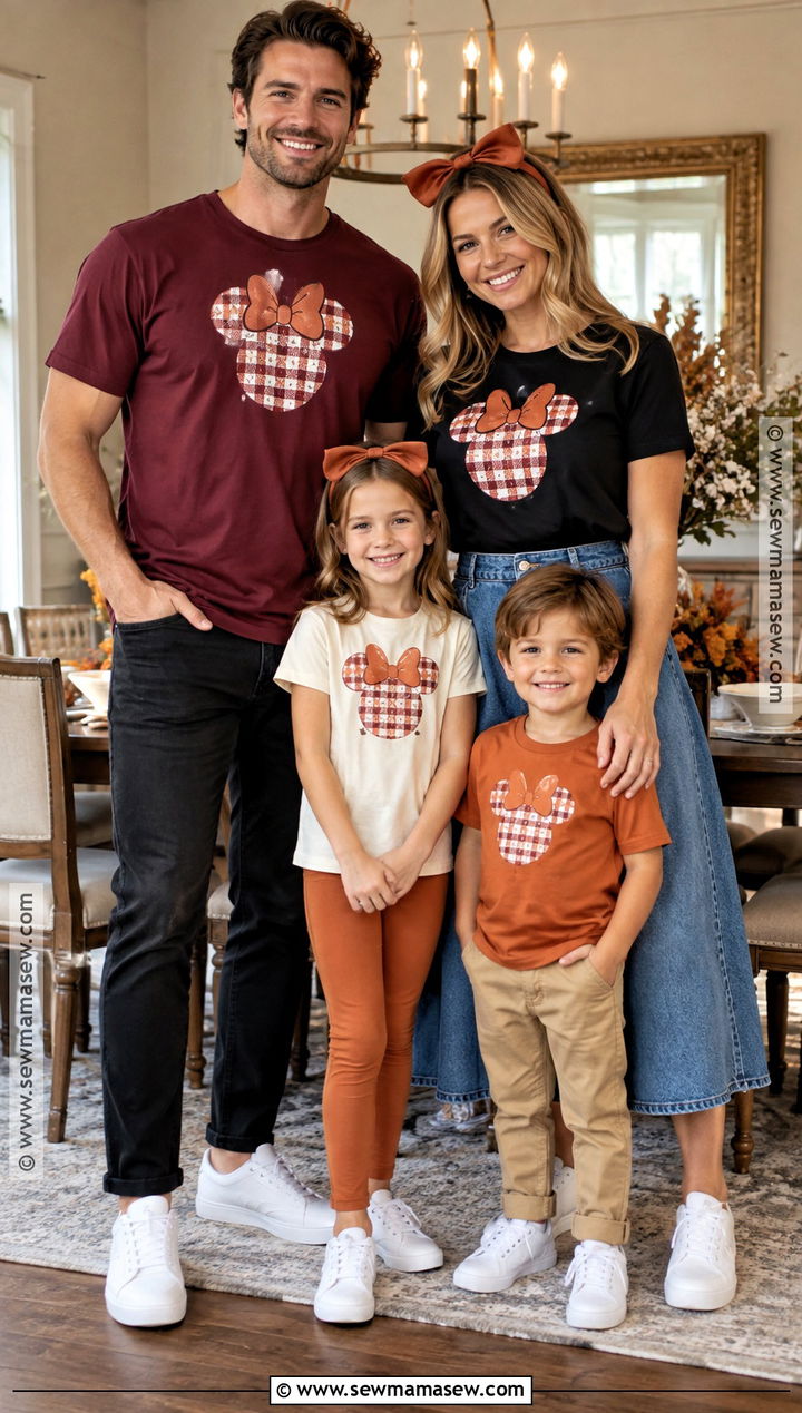 Minnie Thankful Bow Shirt Outfit - 15 disney family shirts thanksgiving