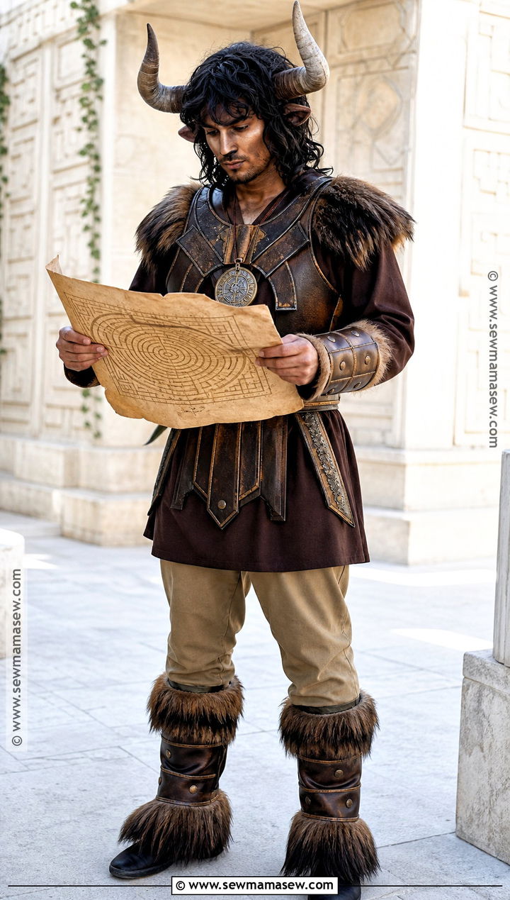 Minotaur Costume With Faux Fur Armor - 35 Fantasy Costumes