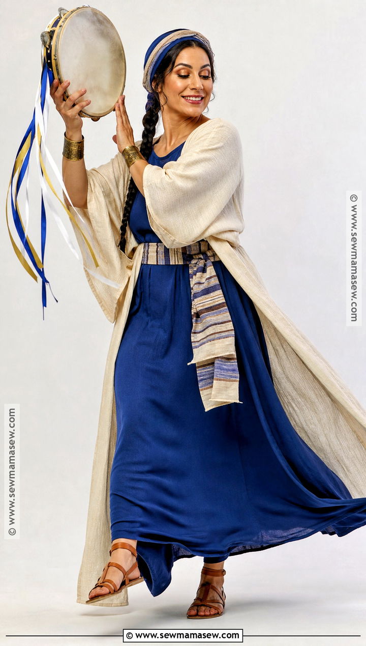 Miriam Costume With Tambourine - 30 Biblical Costumes for Women