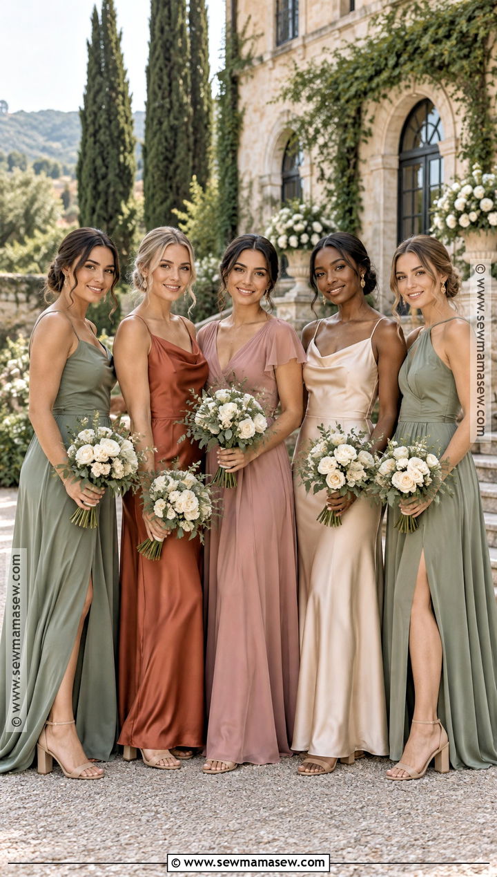 Mismatched September Bridesmaid Dress Palette - 15 bridesmaid dresses september wedding