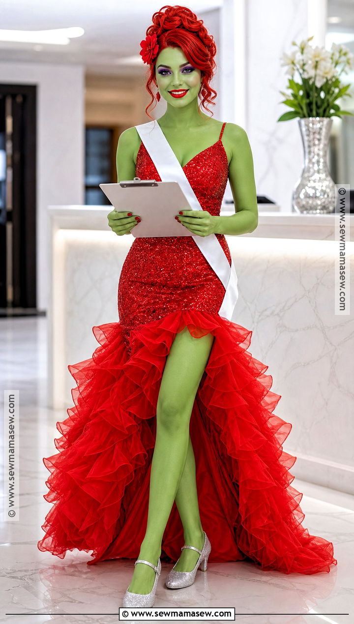 Miss Argentina Red Pageant Costume - 35 beetlejuice halloween costume ideas