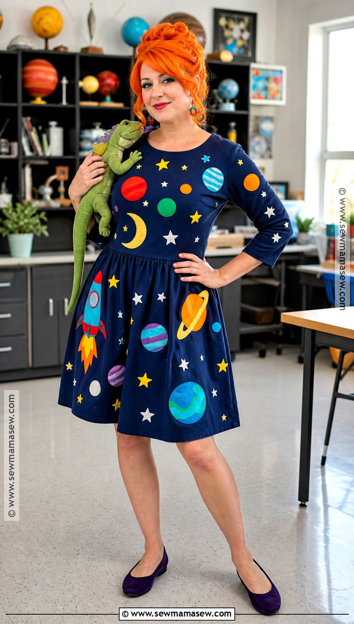 Miss Frizzle Costume With Space Dress - 30 storybook character costumes for teachers