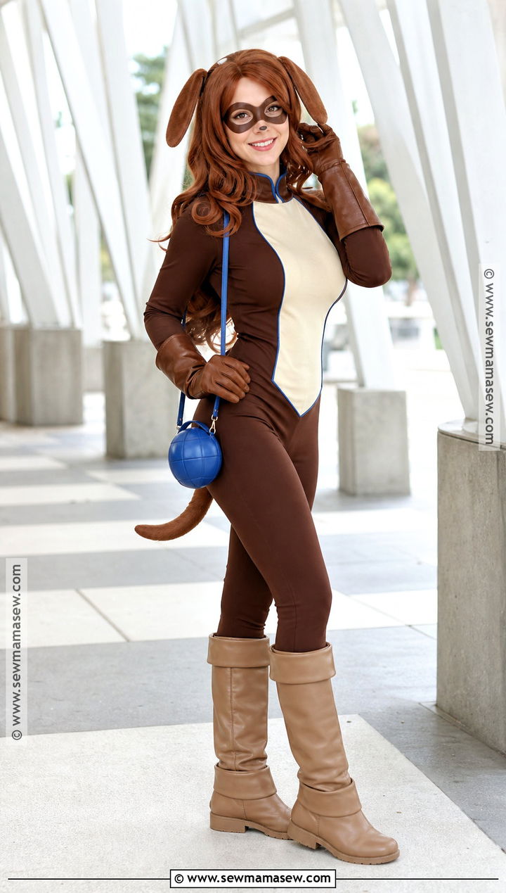 Miss Hound Cosplay With Brown Dog Suit - 30 Miraculous Cosplay Ideas