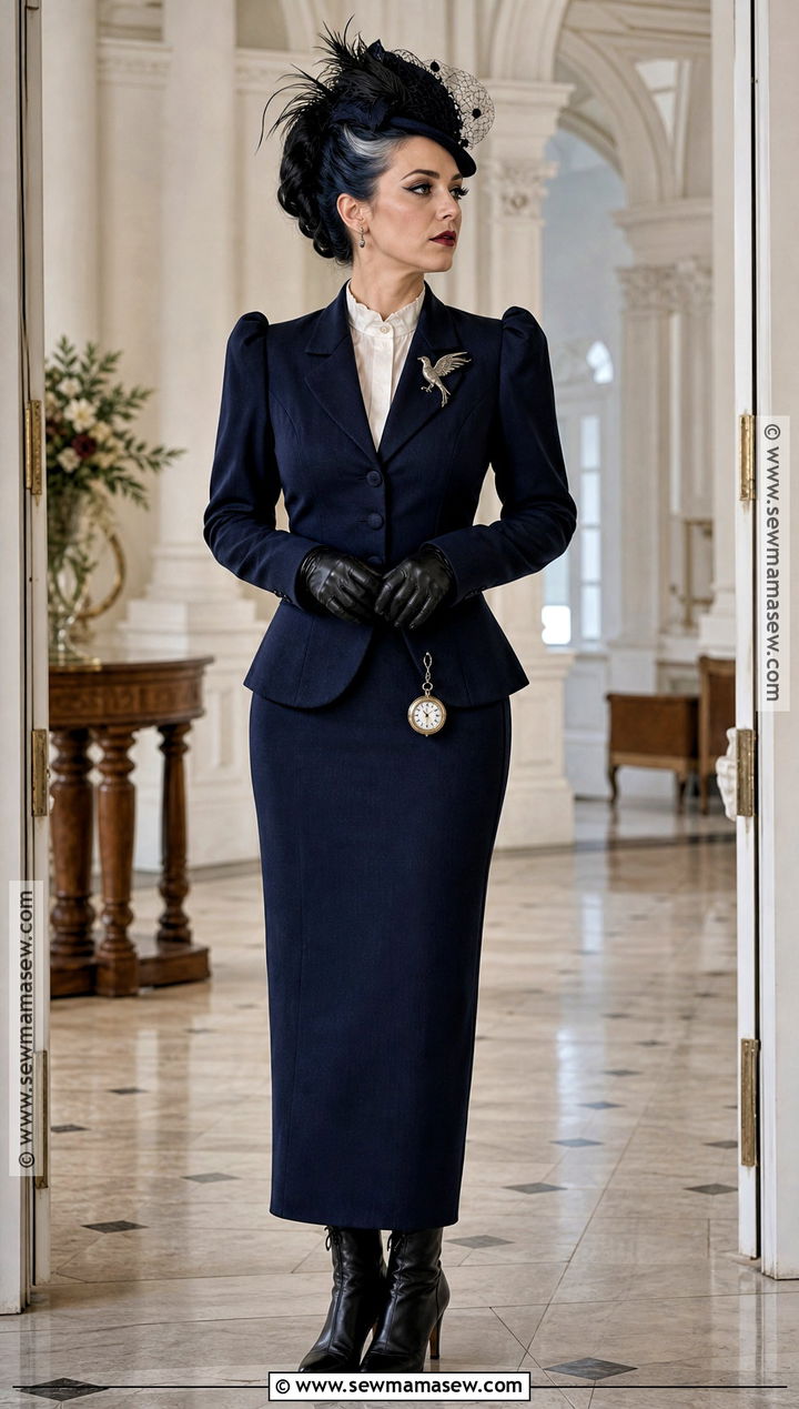 Miss Peregrine Blue Suit Costume - 35 tim burton halloween costumes