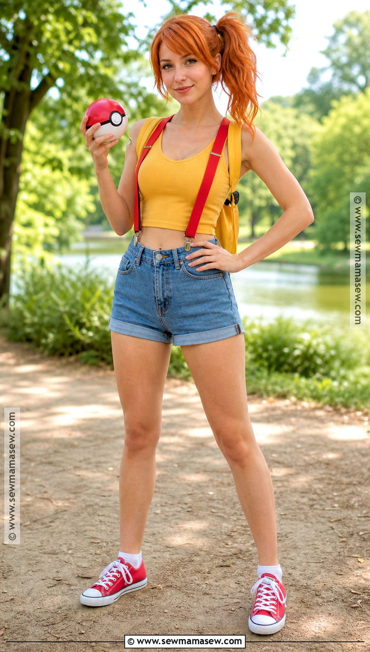 Misty Pokemon Trainer Costume With Ginger Ponytail - 30 ginger halloween costumes red hair