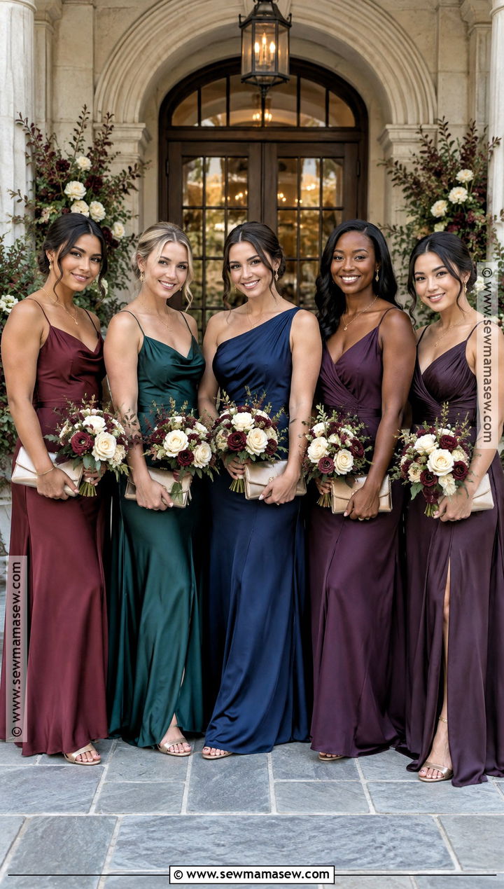 Mixed Jewel Tone Bridesmaid Dresses - 20 bridesmaid dresses fall colors