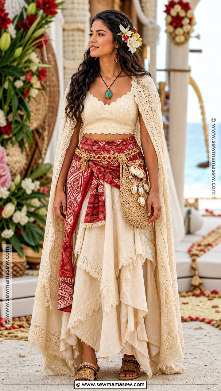 Moana Ceremonial Dress Cosplay - 30 disney princess cosplay ideas