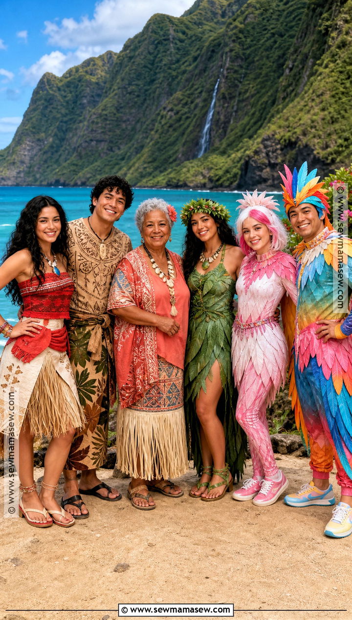 Moana Ocean Adventure Group Costume - 30 disney princess group costumes