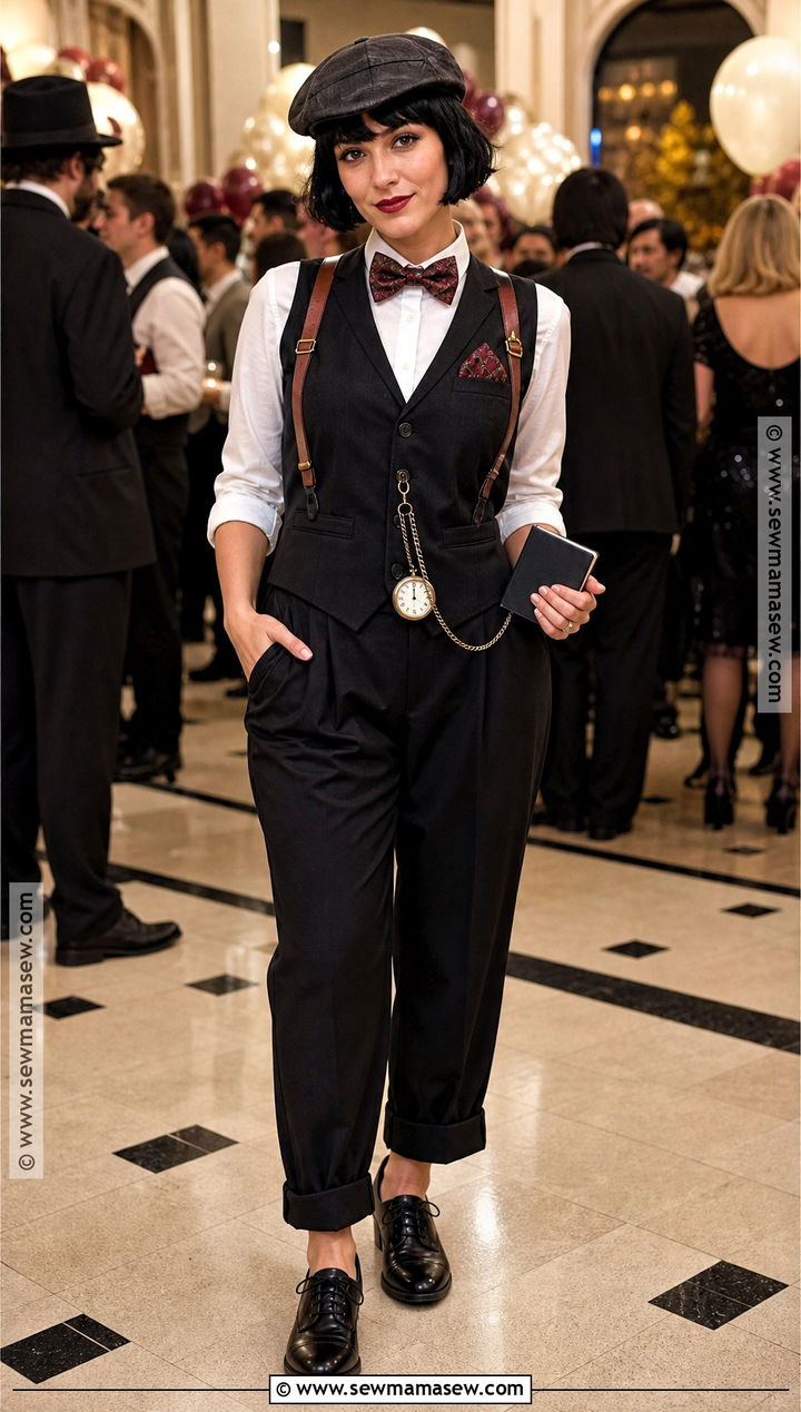Mobster Costume With Bow Tie - 30 mobster costume ideas for females