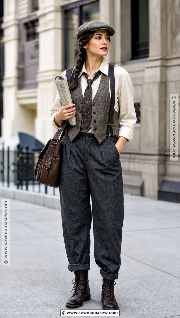 Mobster Costume With Newsboy Cap - 30 mobster costume ideas for females