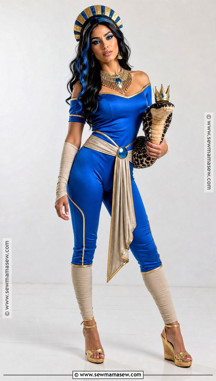 Modern Cleo De Nile Costume With Blue Jumpsuit - 50 cleo de nile costume ideas