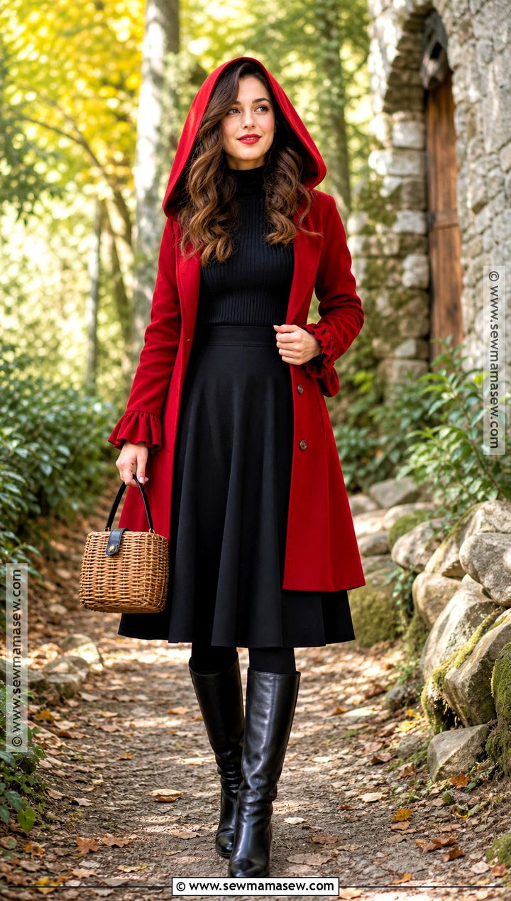 Modern Little Red Riding Hood Outfit - 35 cute halloween outfits