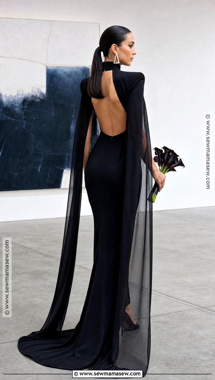 Modern Minimalist Halloween Wedding Dress - 30 halloween wedding dresses