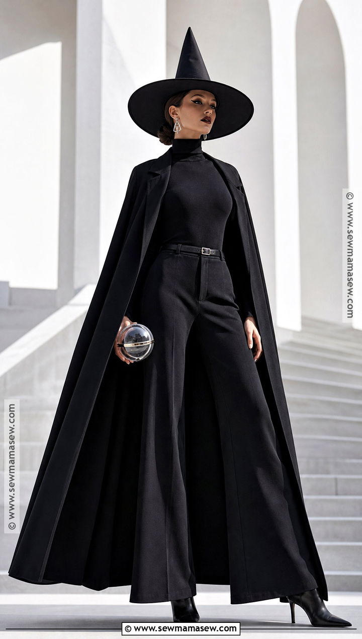 Modern Minimalist Witch Costume - 45 witch halloween costume ideas