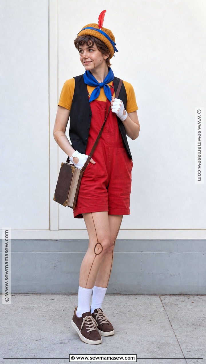 Modern Pinocchio Costume With Overalls - 30 pinocchio costume ideas