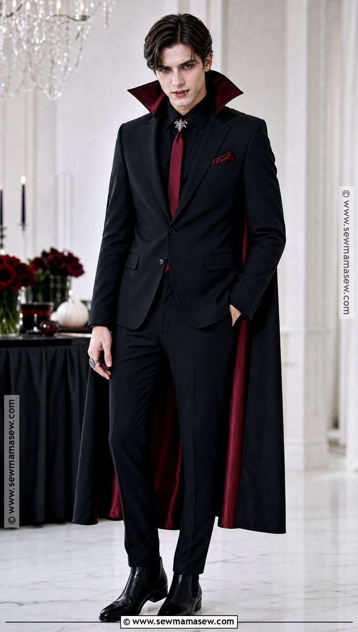 Modern Suit Vampire Costume - 30 Vampire Halloween Costume Ideas for Men