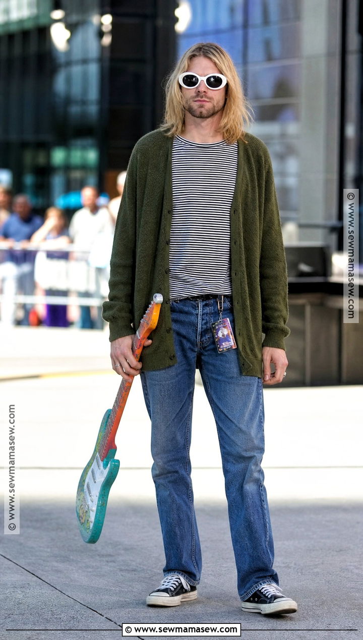 Modern Thrifted Kurt Cobain Costume - 30 kurt cobain costume ideas