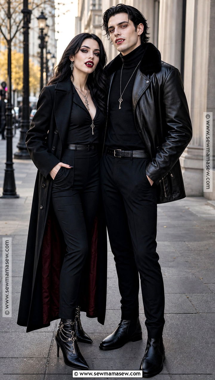 Modern Vampire Couple Costume - 35 vampire costume ideas