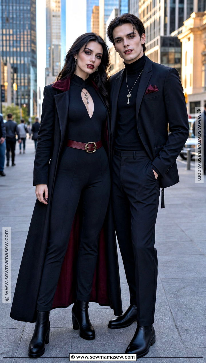 Modern Vampire Couple Costume - 30 vampire costume outfit ideas