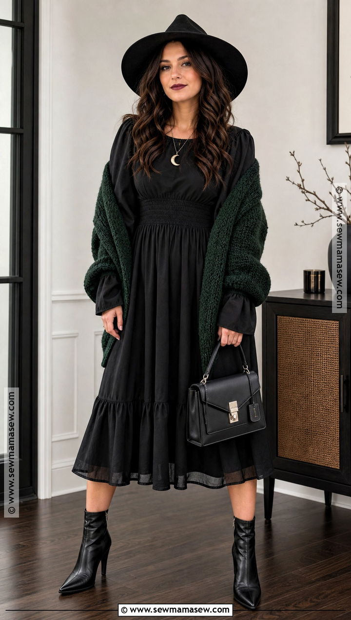 Modern Witch Halloween Outfit - 30 Halloween Themed Outfits