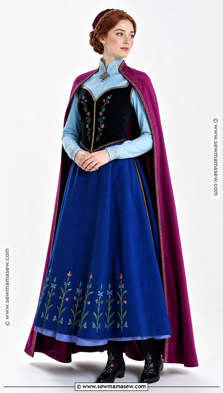Modest Anna Costume With Long Sleeves - 30 anna halloween costume ideas