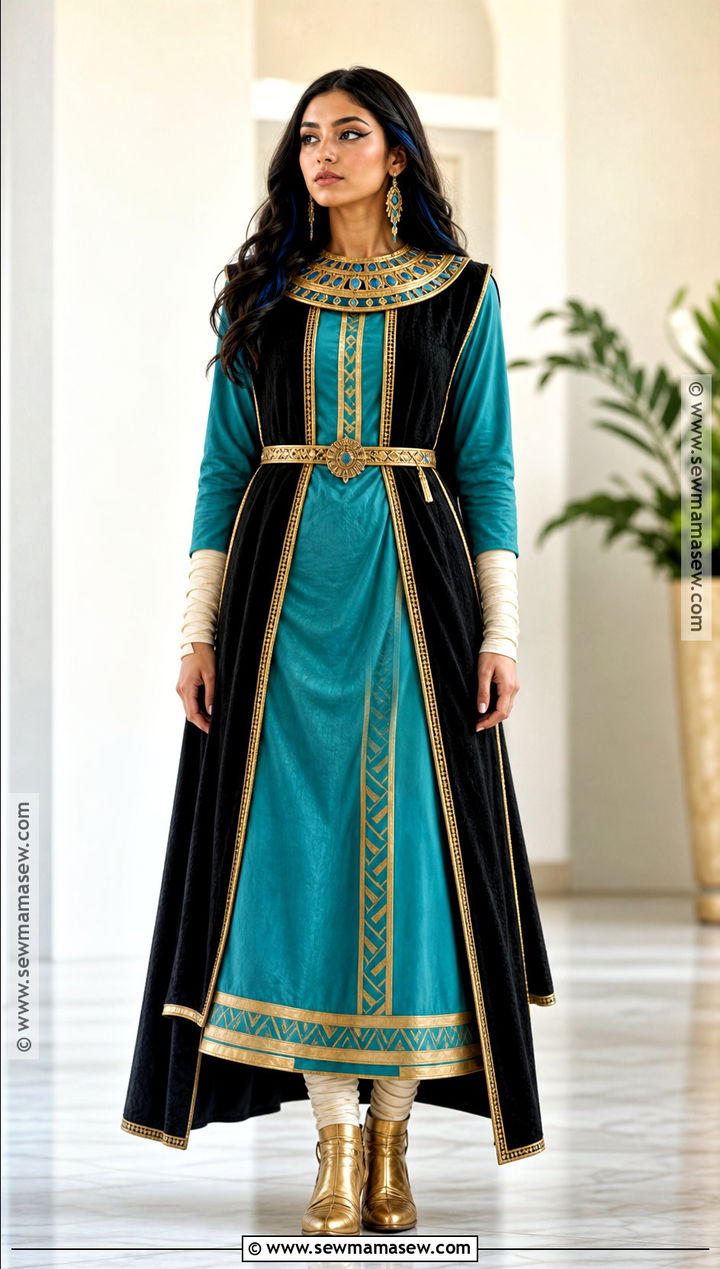 Modest Cleo De Nile Costume With Maxi Dress - 50 cleo de nile costume ideas