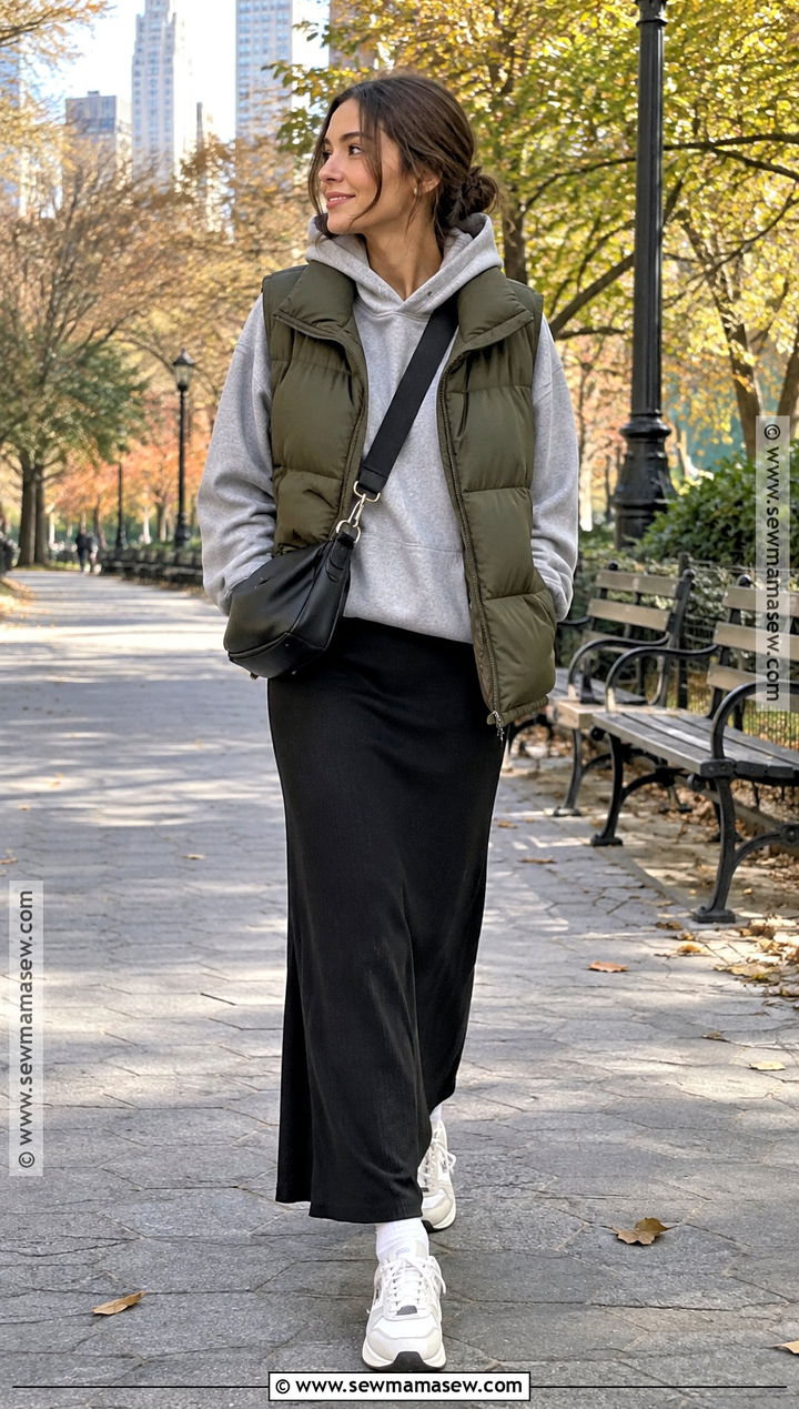 Modest Fall Hoodie And Maxi Skirt Outfit - 20 Modest Outfits Fall