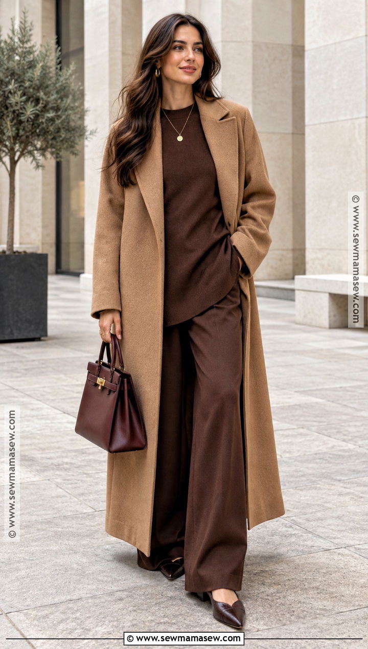 Modest Fall Monochrome Brown Outfit - 25 modest fall outfits