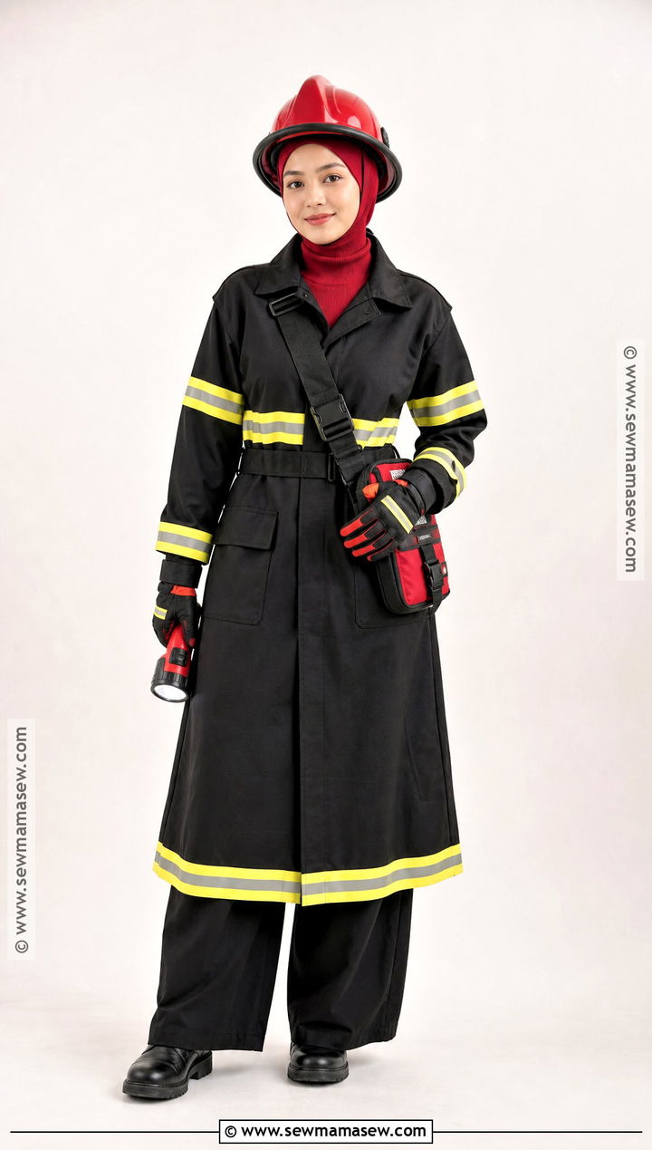 Modest Firefighter Costume With Long Coat - 35 firefighter costume ideas for women