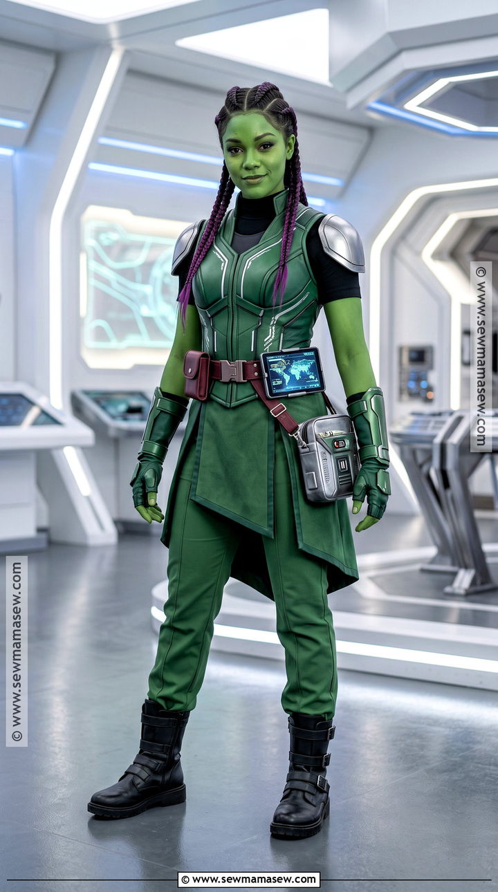 Modest Gamora Costume With Long Tunic - 35 gamora costume ideas