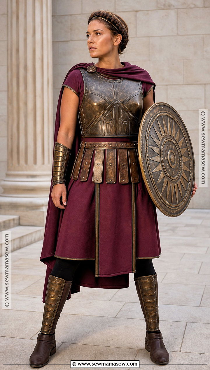 Modest Gladiator Costume With Leggings - 30 Gladiator Costume Ideas for Women