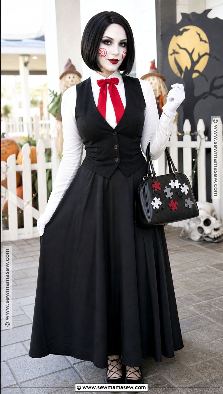 Modest Jigsaw Costume With Maxi Skirt - 40 jigsaw costume ideas for women