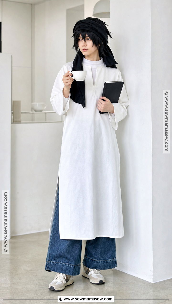 Modest L Cosplay With Layered White Top - 40 l cosplay ideas