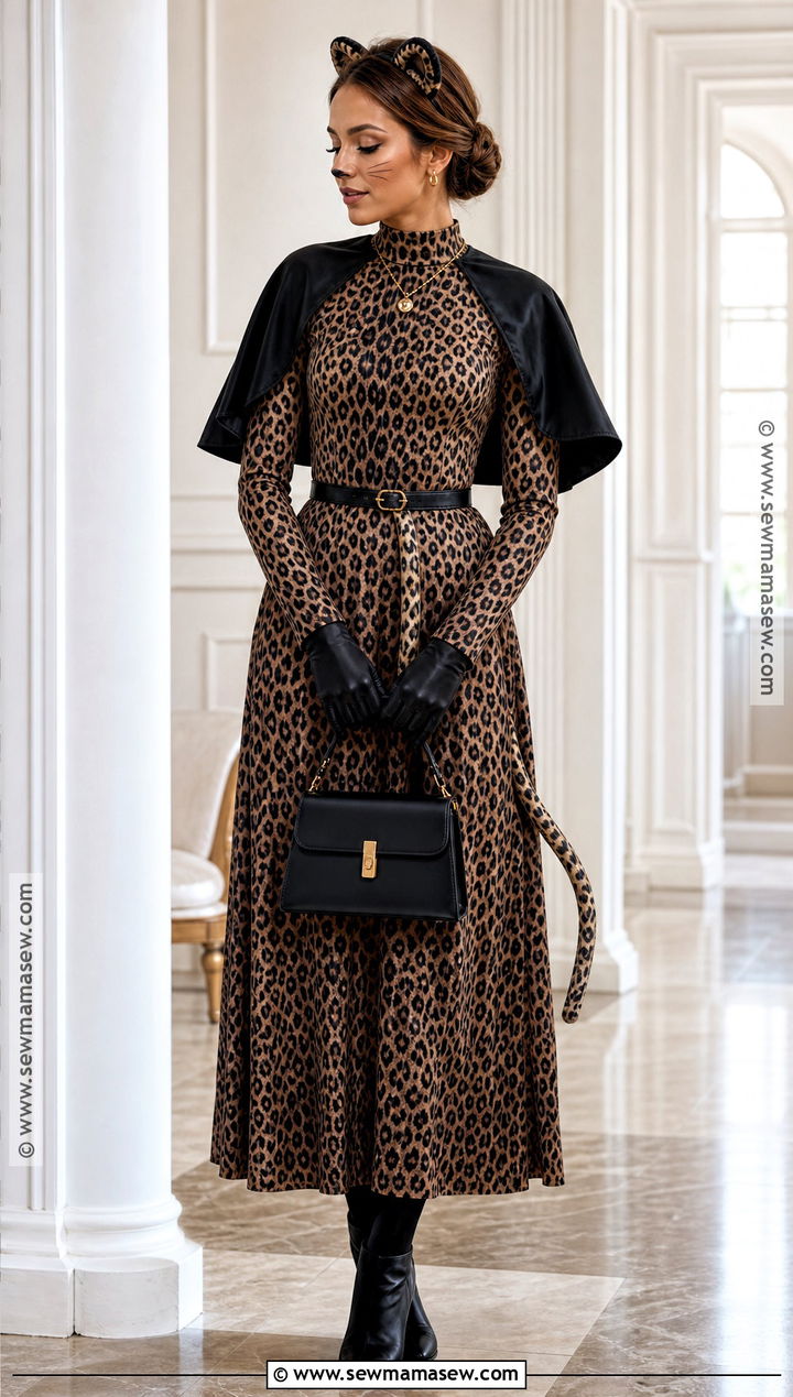 Modest Leopard Maxi Costume - 35 Leopard Costume Ideas for Women