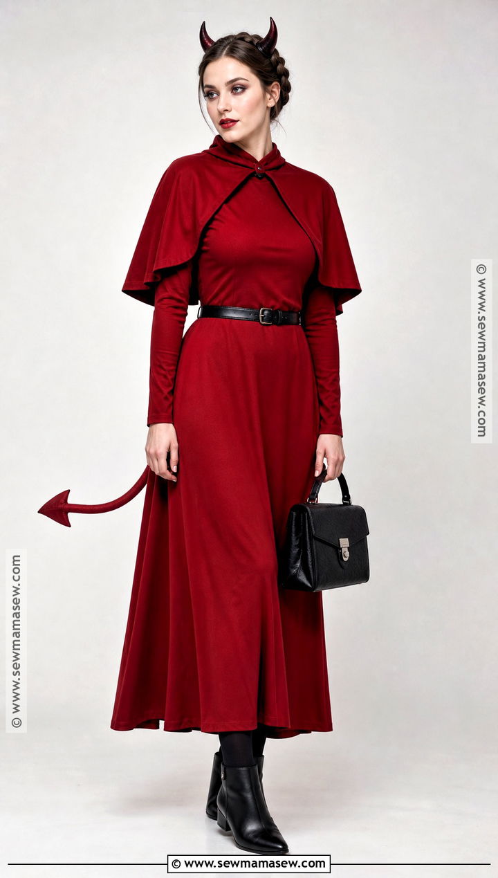 Modest Long Sleeve Devil Costume - 40 devil costume ideas for women