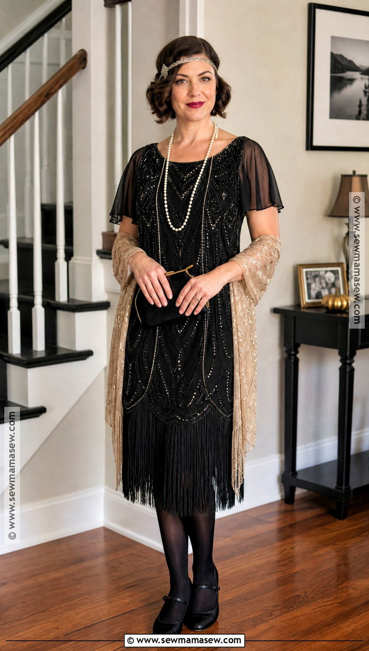 Modest Midi Flapper Halloween Costume - 30 flapper halloween costumes
